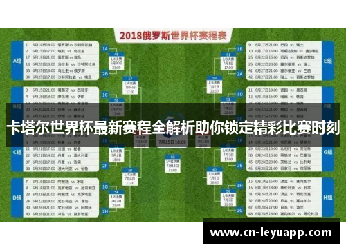 卡塔尔世界杯最新赛程全解析助你锁定精彩比赛时刻